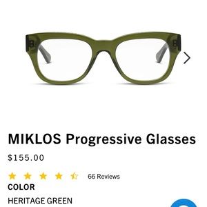 Caddis Unisex Miklos 1.50 PROGRESSIVE Readers. NWOT